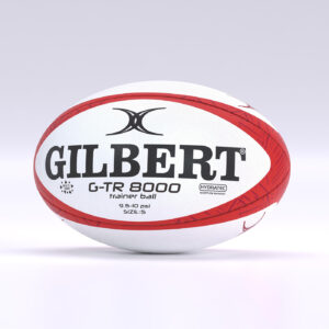 Ballon de rugby Gilbert G-TR8000 Rouge Taille 5 Face