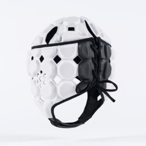 Casque de rugby Gilbert Octane Blanc et noir GIL26P008 Back Lateral