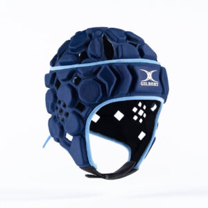 Casque de rugby Gilbert Octane Bleu marine et bleu ciel GIL26P005 Face Lateral