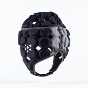Casque de rugby Gilbert Octane Noir et gris GIL26P006 Back Lateral