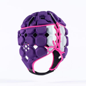 Casque de rugby Gilbert Octane Violet et rose GIL26P003 Dos lateral