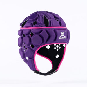 Casque de rugby Gilbert Octane Violet et rose GIL26P003 Face lateral
