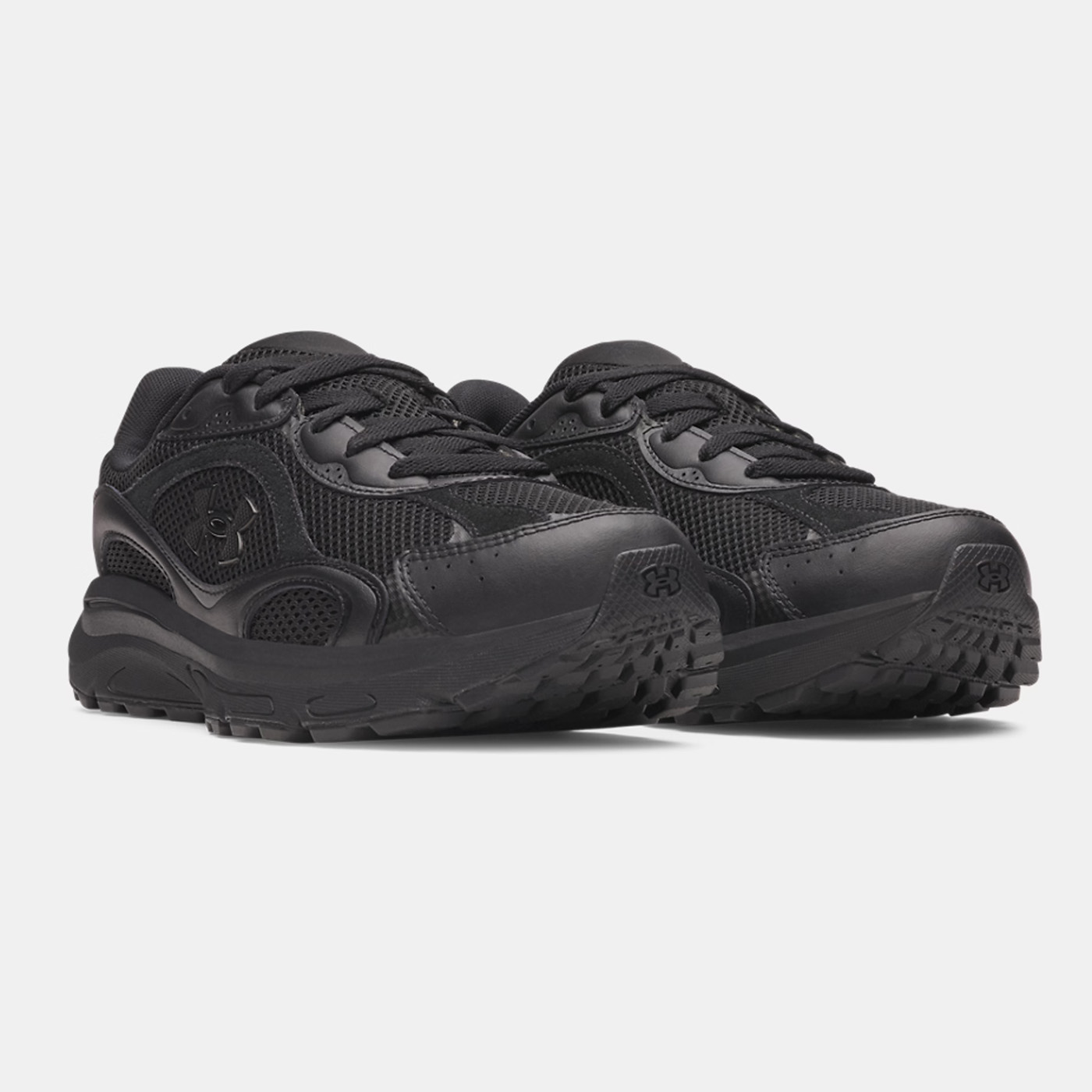 Chaussure UA Tech Runner pour homme Under Armour Noir 6011293-001 Paire Lateral Front Top
