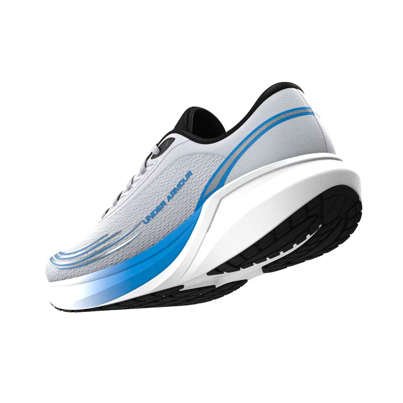 Chaussure de running Homme UA Velociti Sport Gris et bleu 6014708-023 Back Bottom Medial