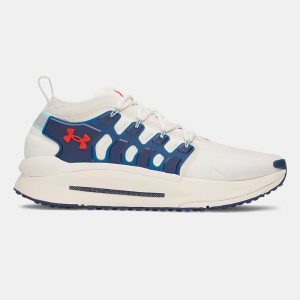 Chaussure de sport pour homme UA Phantom X Trainers Blanc et bleu 6007183-281 Lateral