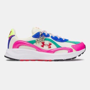 Chaussures de sport UA Tech Runner Fresh Set Blanc et multicolore 6015039-513 Lateral