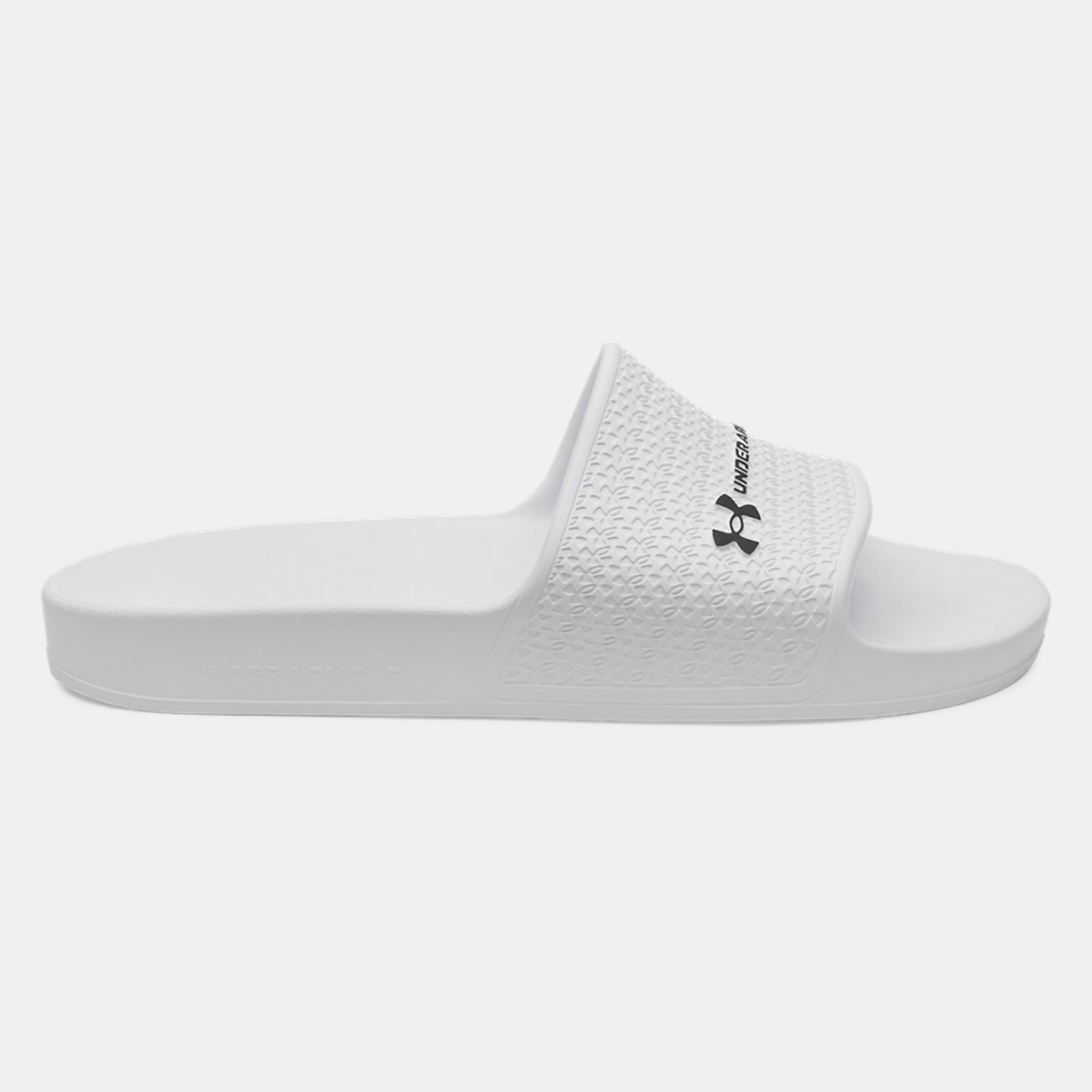 Claquettes UA ARMR Shower Under Armour Blanc 6007528-100 Lateral