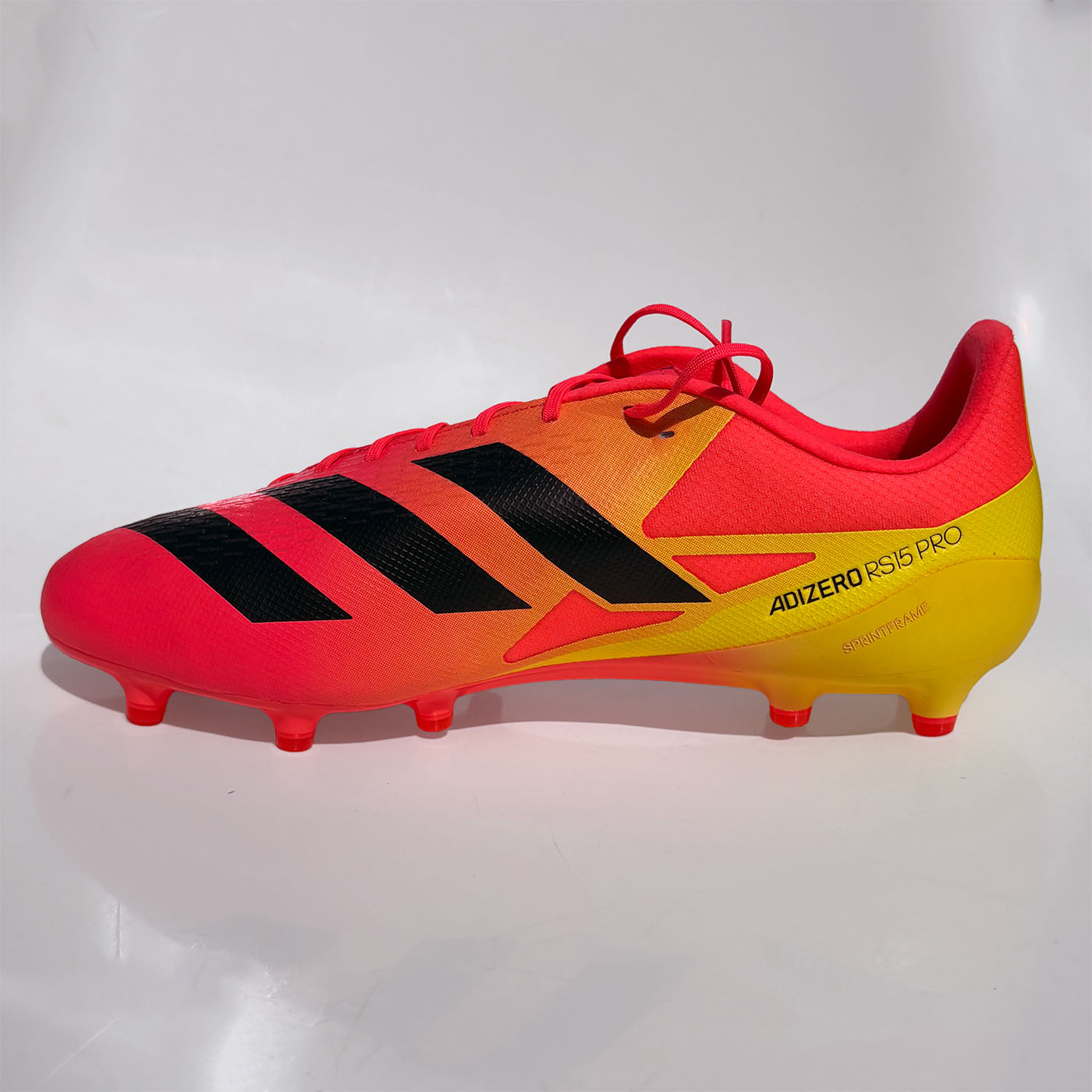Crampons Adidas Adizero RS15 Pro FG Rose et jaune KI3660 Medial
