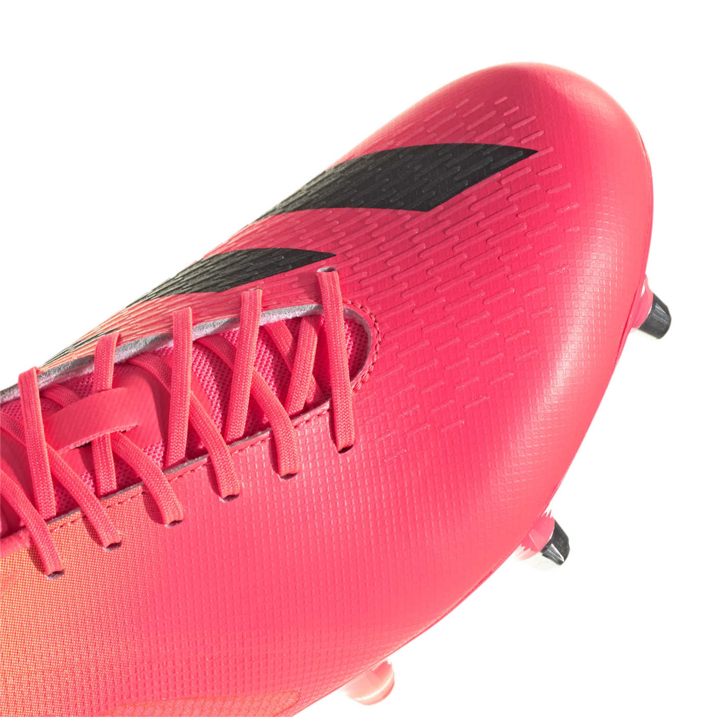 Crampons Adidas Adizero RS15 Pro SG Rose et jaune KI3664 Detail Front Top Lateral