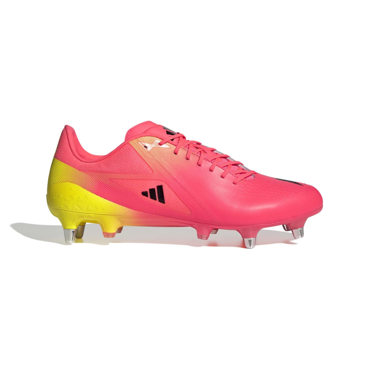 Crampons Adidas Adizero RS15 Pro SG Rose et jaune KI3664 Lateral