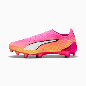 Crampons de football Puma Ultra 6 Ultimate FG Rose, orange et bleu 108699-05 Lateral