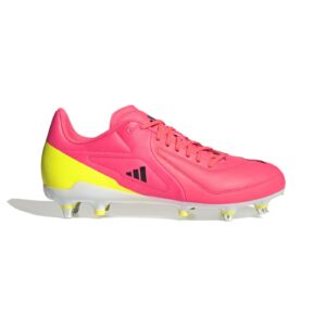 Crampons de rugby Adidas RS15 Elite SG Rose et jaune KI3662 Lateral