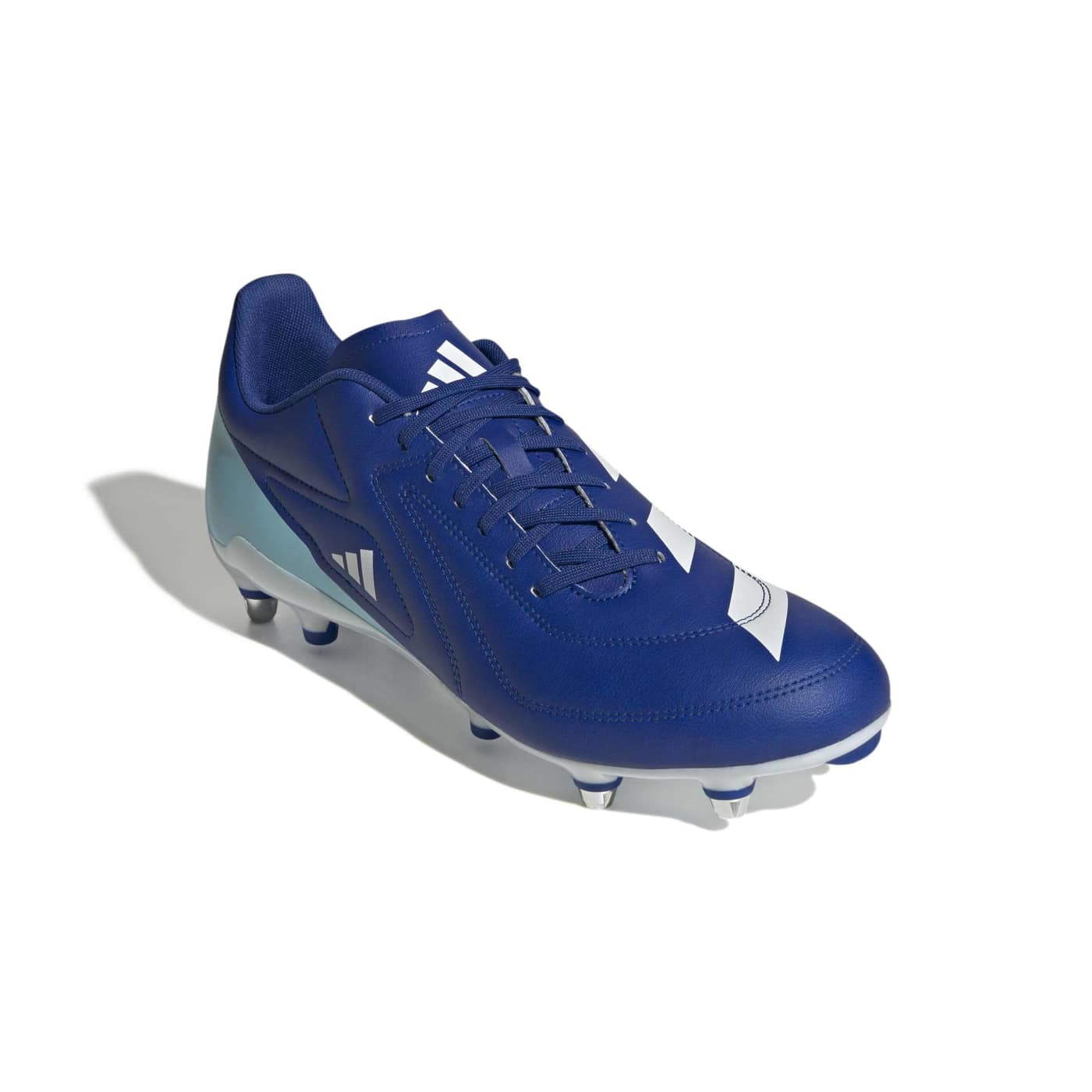 Crampons de rugby Adidas RS15 SG Bleu roi et bleu ciel KI3652 Front Lateral Top