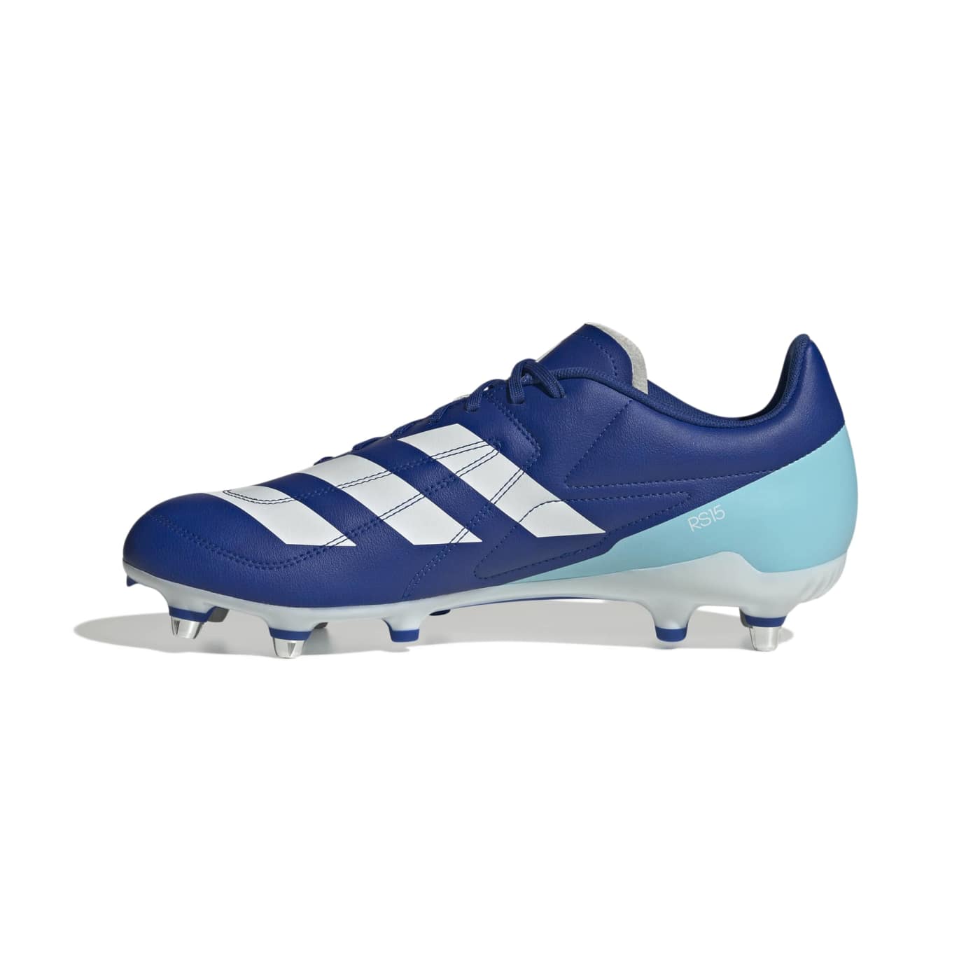 Crampons de rugby Adidas RS15 SG Bleu roi et bleu ciel KI3652 Medial