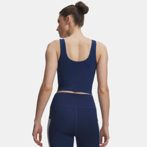 Débardeur crop-top pour femme UA Motion Bleu marine sombre 6013773-997 Vue porté de dos
