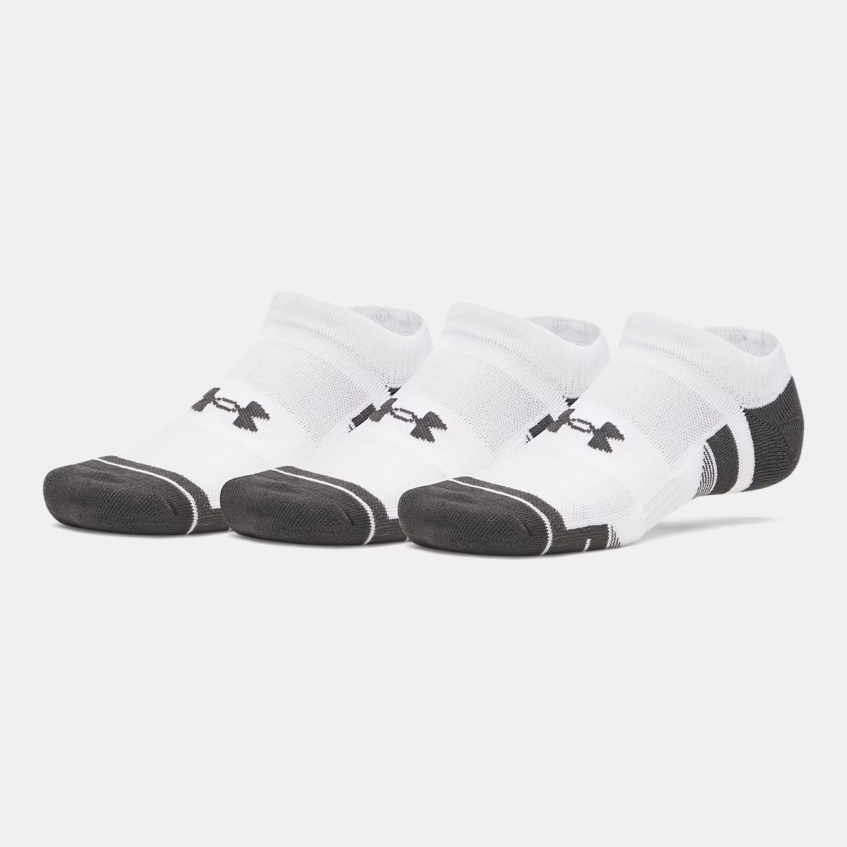 Lot de 3 Paires de Chaussettes UA Performance Tech Unisexe Blanc 6015136-100 Lot
