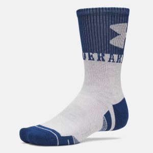 Pack de 3 paires de Chaussettes UA Performance Tech Unisexe Bleu marine 6015141-997 Lateral