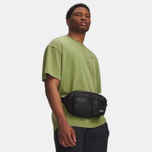 Sac à bandoulière Banane UA Triumph 4L Noir 6011286-001 Vue porté