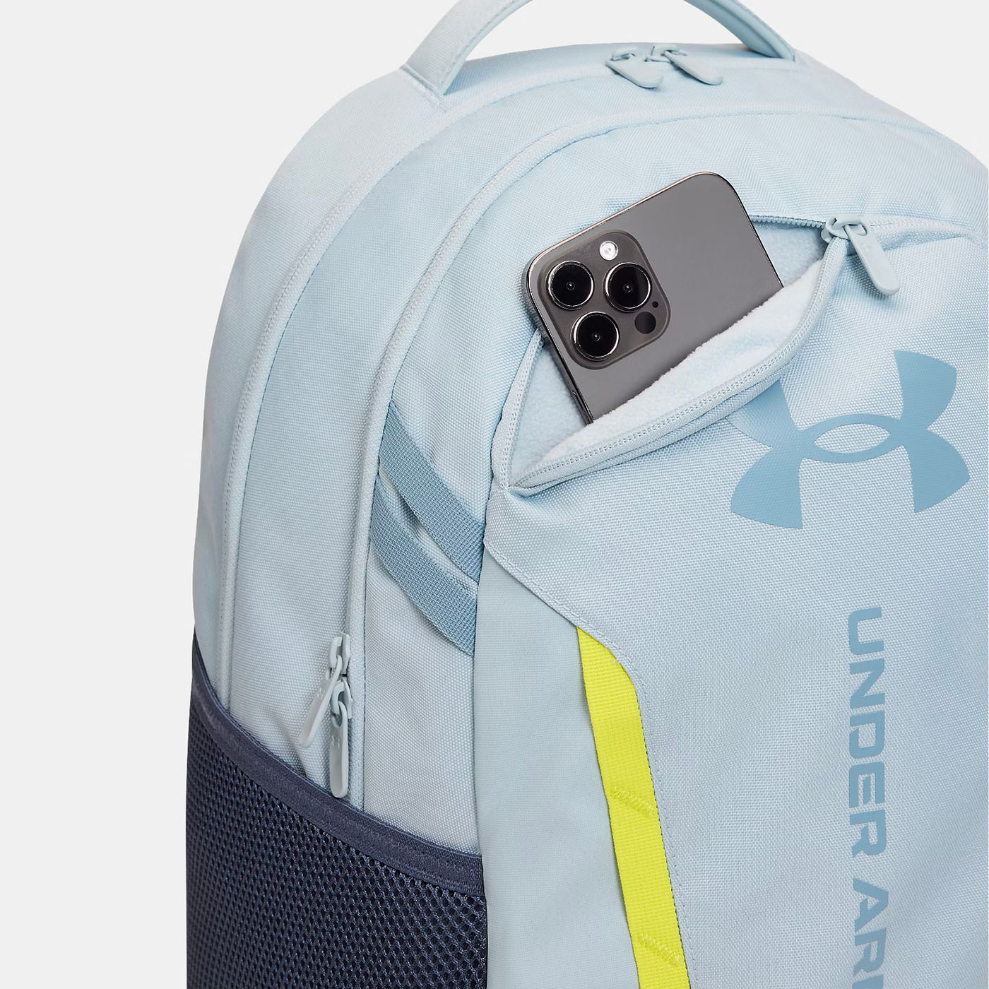 Sac à dos Under Armour 29L Hustle 6.0 Bleu clair 1384672-035 Detail Face Top