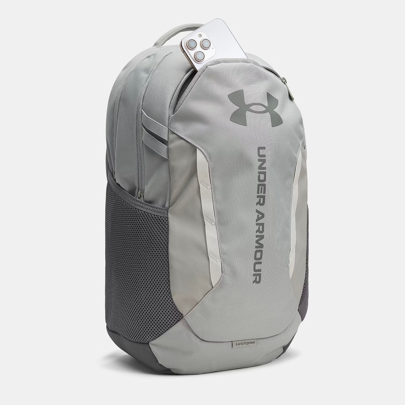 Sac à dos Under Armour 29L Hustle 6.0 Gris titane 1384672-069 Face Lateral