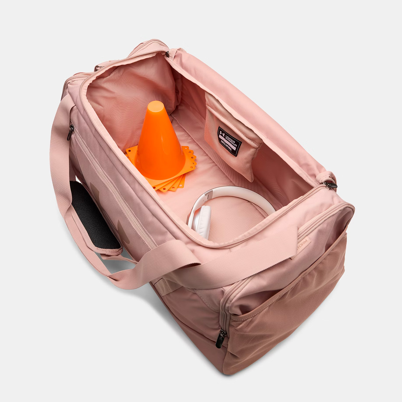 Sac de sport moyen 58L UA Undeniable 5.0 Rose poudré 1369223-601 Vue interieur