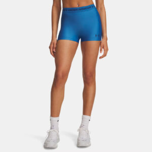 Shorty Under Armour HeatGear® 8cm pour femme Bleu 6010725-430 Vue porté de face