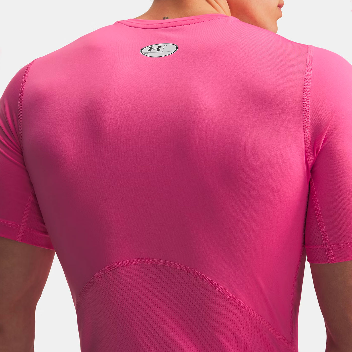T-shirt Lycra Under Armour HeatGear® Rose flash pour homme 1361518-637 Detail Dos