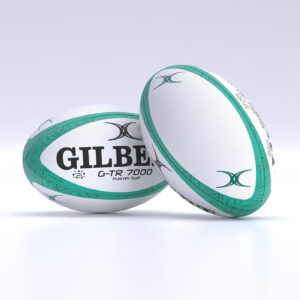 Ballon de rugby Gilbert G-TR7000 Vert Taille 4,5 Face et dos