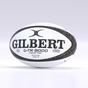Ballon de rugby Gilbert G-TR8000 Noir Taille 3 Face