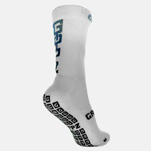 Chaussettes antidérapantes Multisport Grippz Blanc Dos Lateral