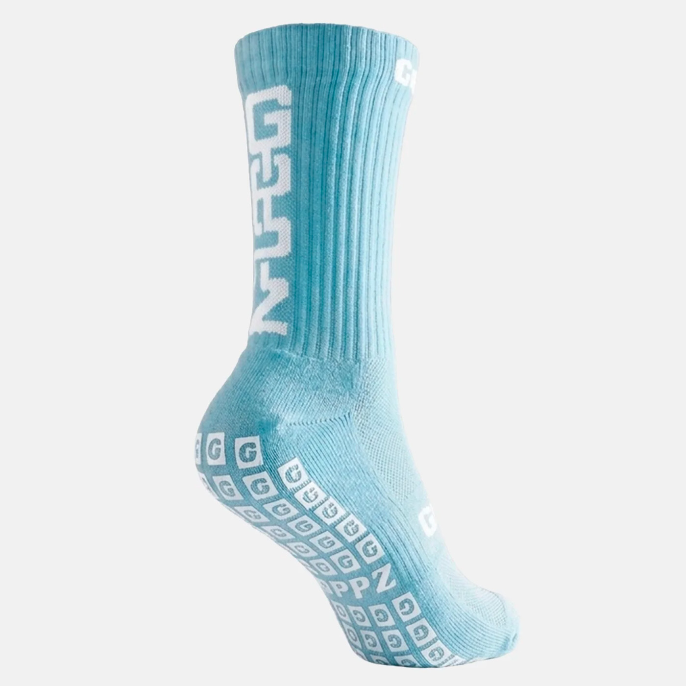 Chaussettes antidérapantes Multisport Grippz Bleu ciel Dos Lateral