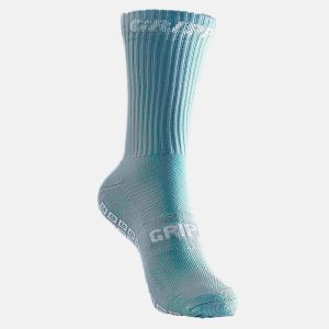 Chaussettes antidérapantes Multisport Grippz Bleu ciel Face Lateral