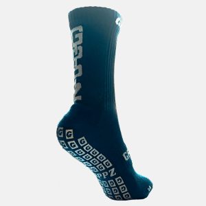 Chaussettes antidérapantes Multisport Grippz Bleu marine Dos Lateral