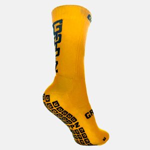 Chaussettes antidérapantes Multisport Grippz Jaune Dos Lateral