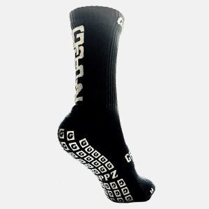 Chaussettes antidérapantes Multisport Grippz Noir Dos Lateral