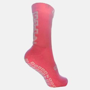 Chaussettes antidérapantes Multisport Grippz Rose Dos Lateral
