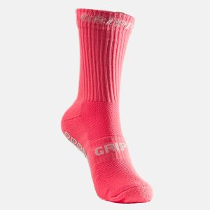 Chaussettes antidérapantes Multisport Grippz Rose Face Lateral