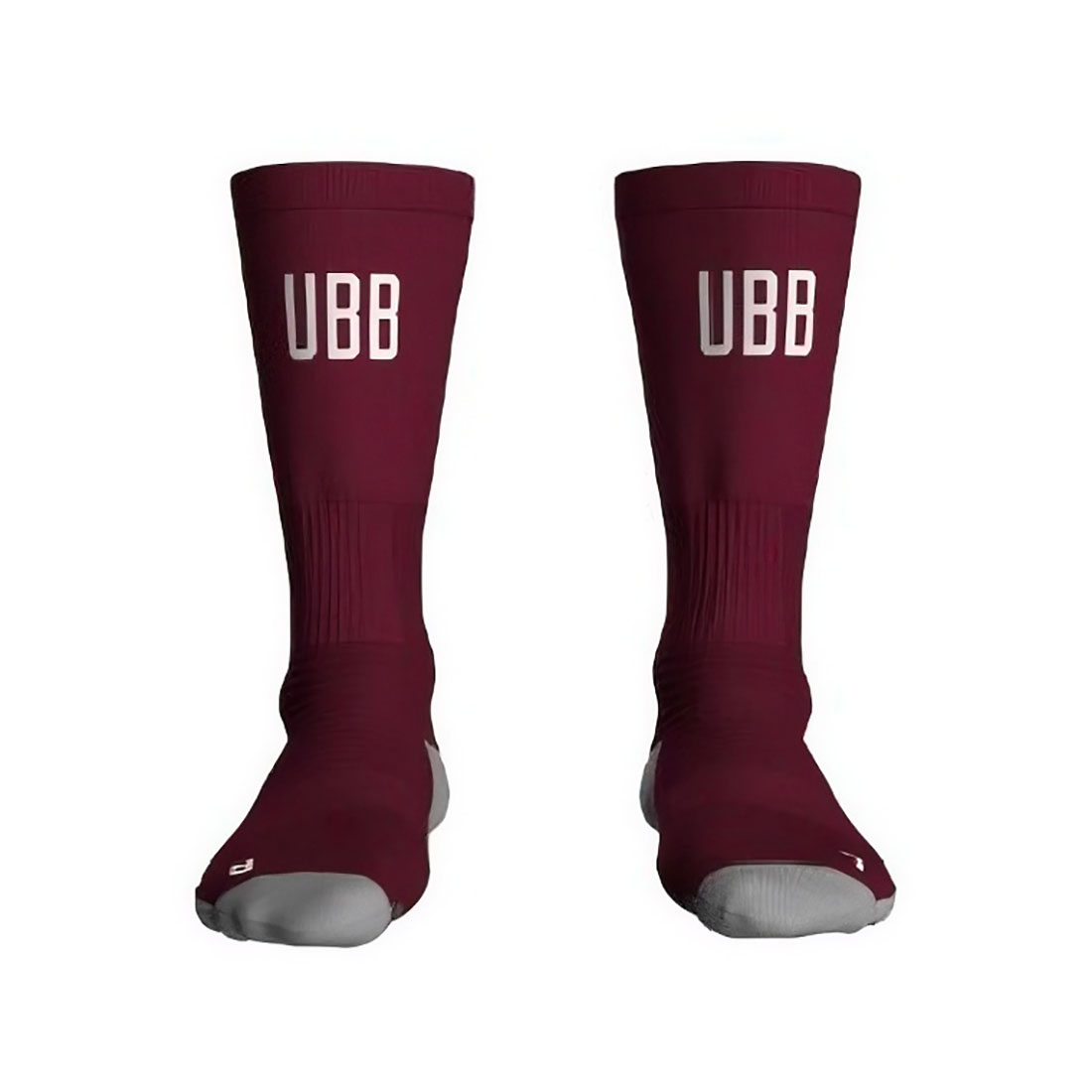 Chaussettes mi-hautes Kappa Kombat Moxs Pro UBB Bordeaux 332J7TW X7E Paire Face