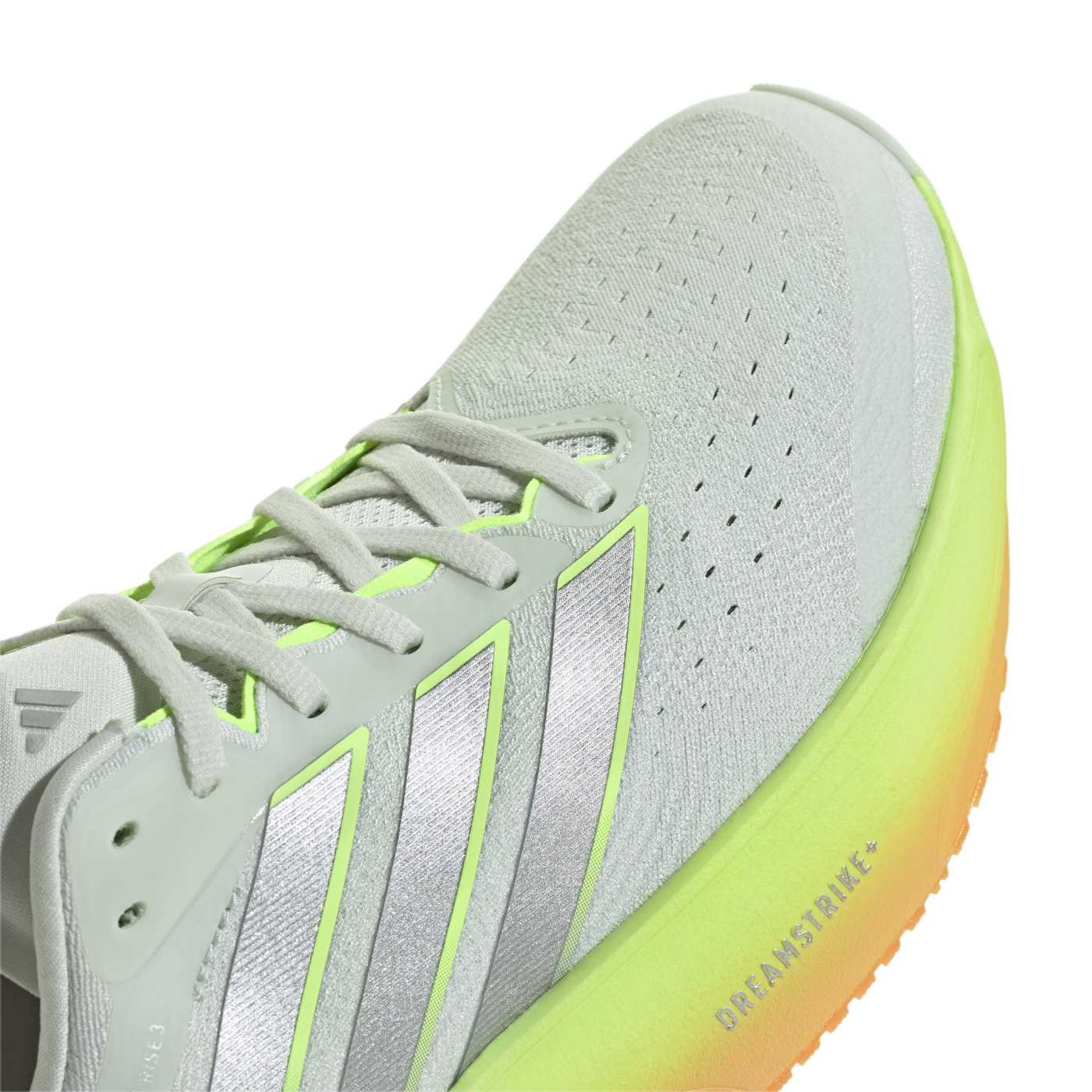 Chaussure de running Supernova Rise 3 Beige, vert cristal et orange KI9227 Detail Front Top Lateral