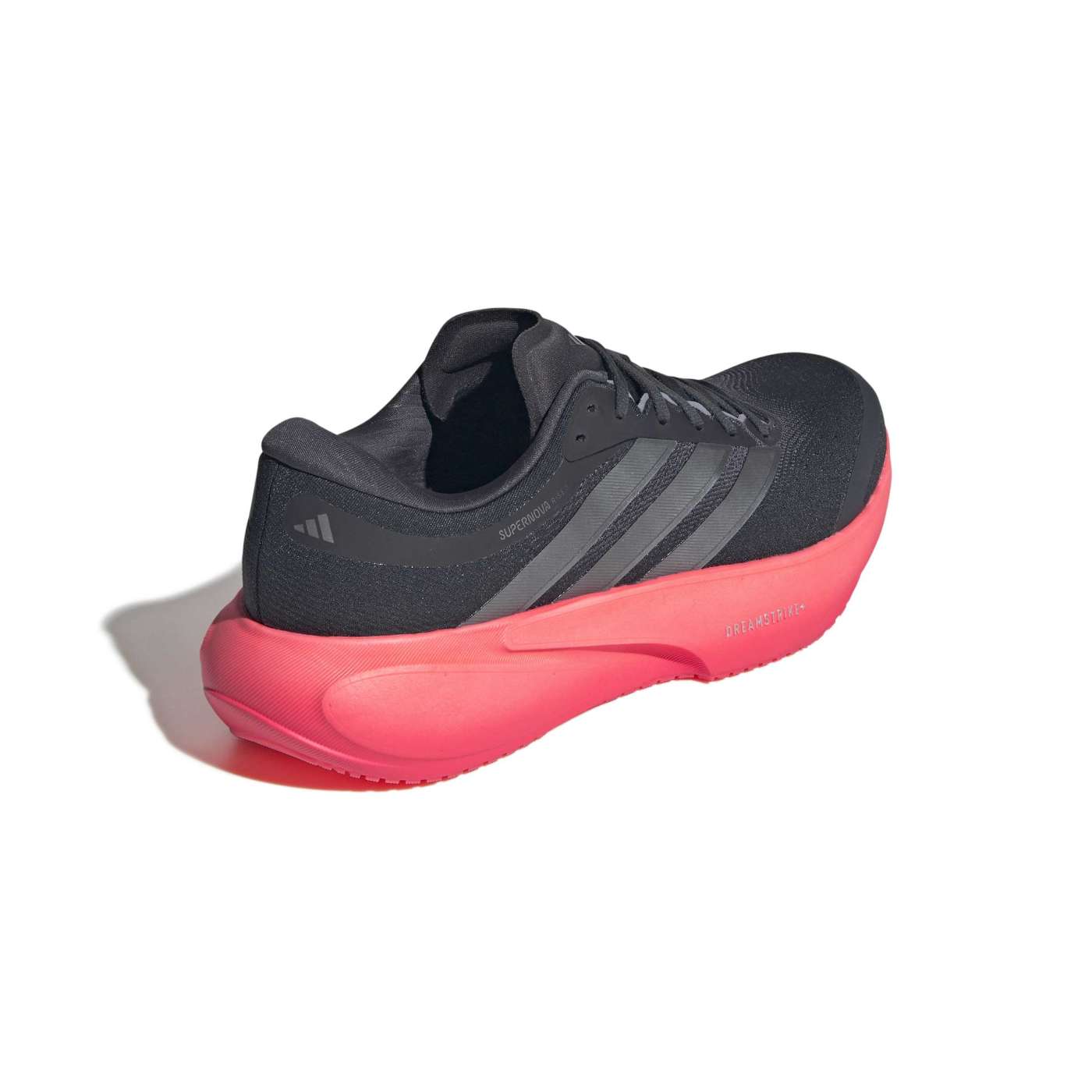Chaussure de running Supernova Rise 3 Gris foncé et rose KI9228 Back Lateral Top