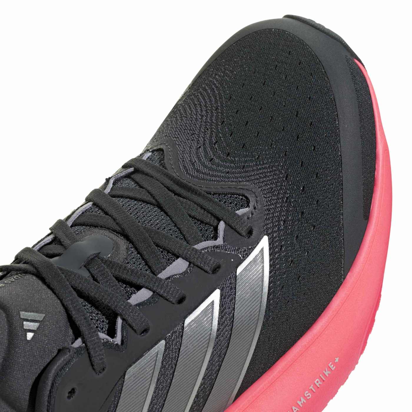 Chaussure de running Supernova Rise 3 Gris foncé et rose KI9228 Detail Front Top Lateral