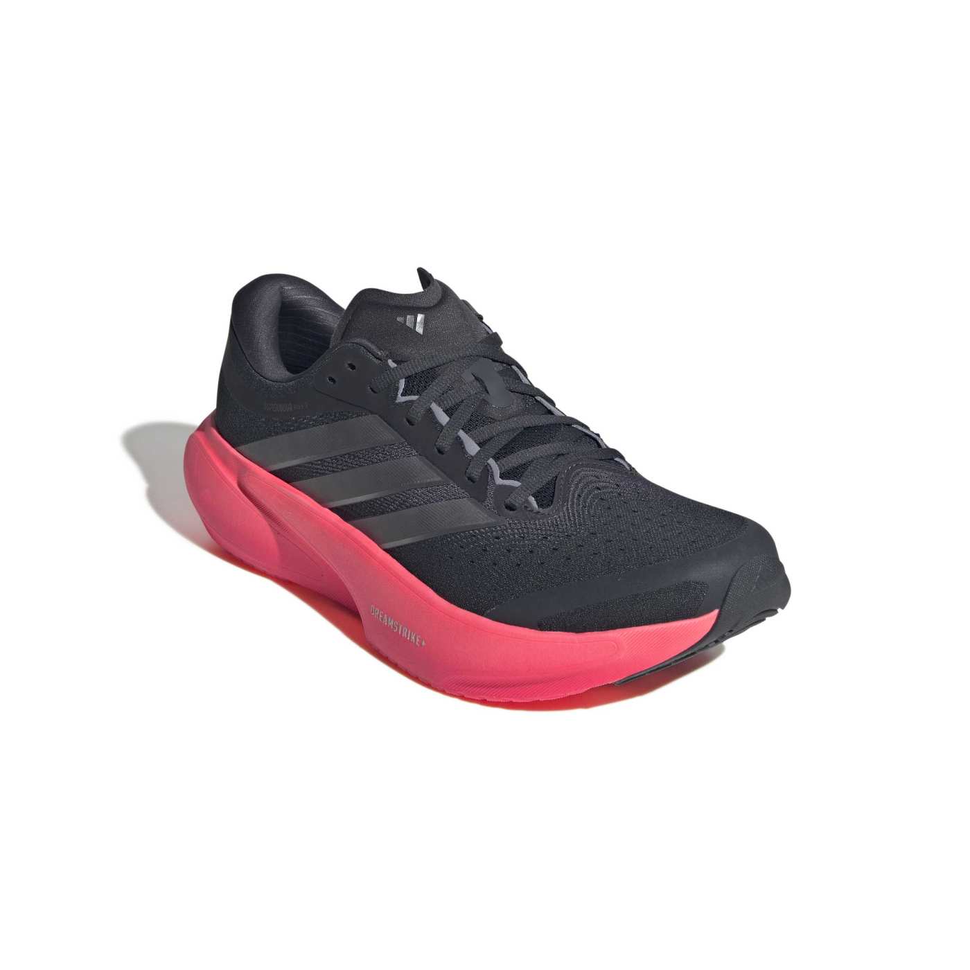 Chaussure de running Supernova Rise 3 Gris foncé et rose KI9228 Front Lateral Top