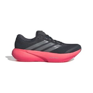 Chaussure de running Supernova Rise 3 Gris foncé et rose KI9228 Lateral