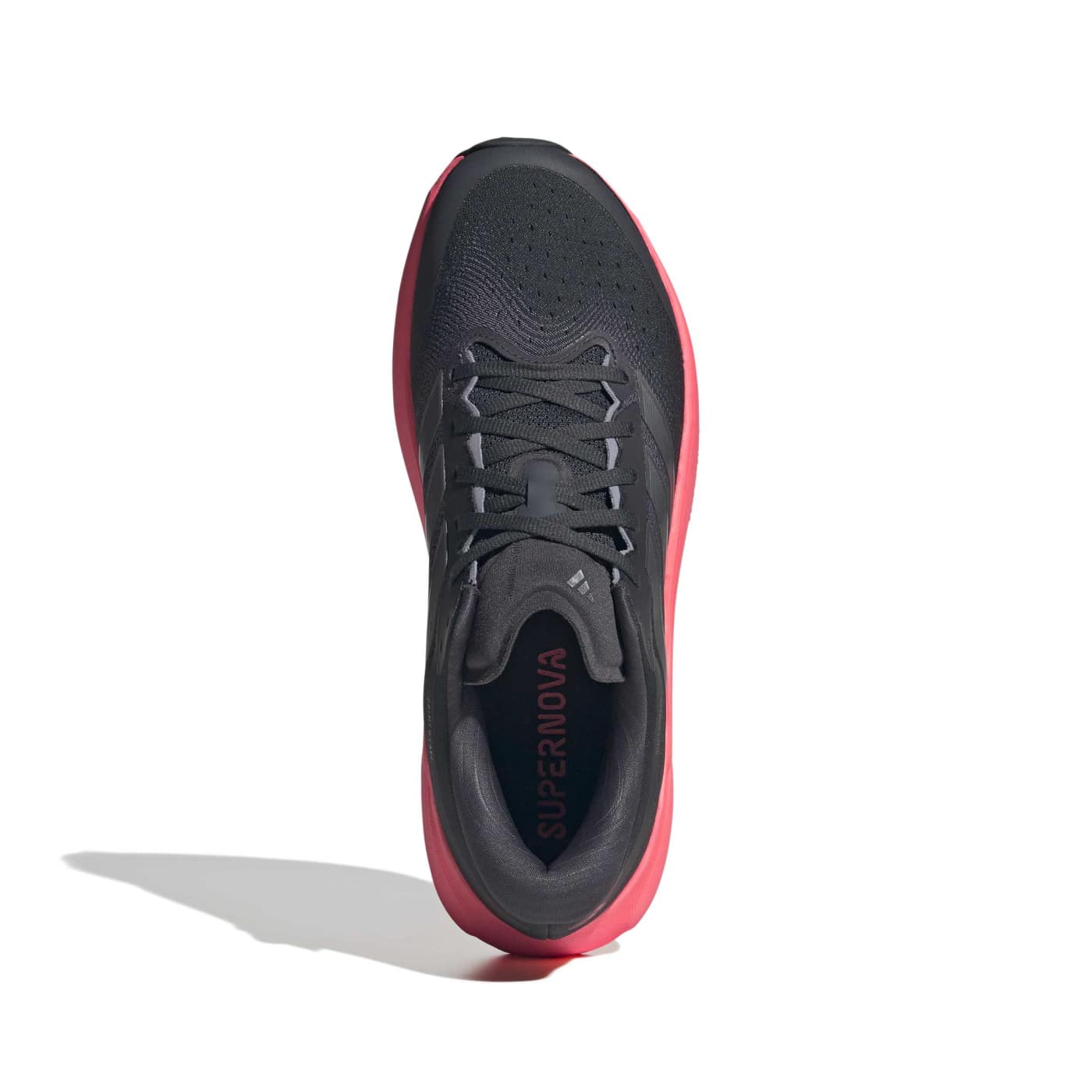 Chaussure de running Supernova Rise 3 Gris foncé et rose KI9228 Top