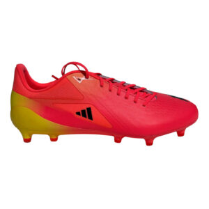 Crampons Adidas Adizero RS15 Pro FG Rose et jaune Lateral