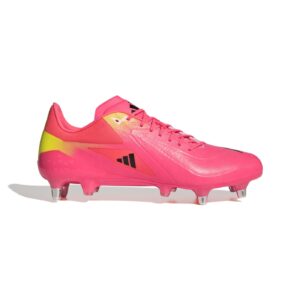 Crampons Adidas Adizero RS15 Ultimate SG Rose et jaune KI3655 Lateral