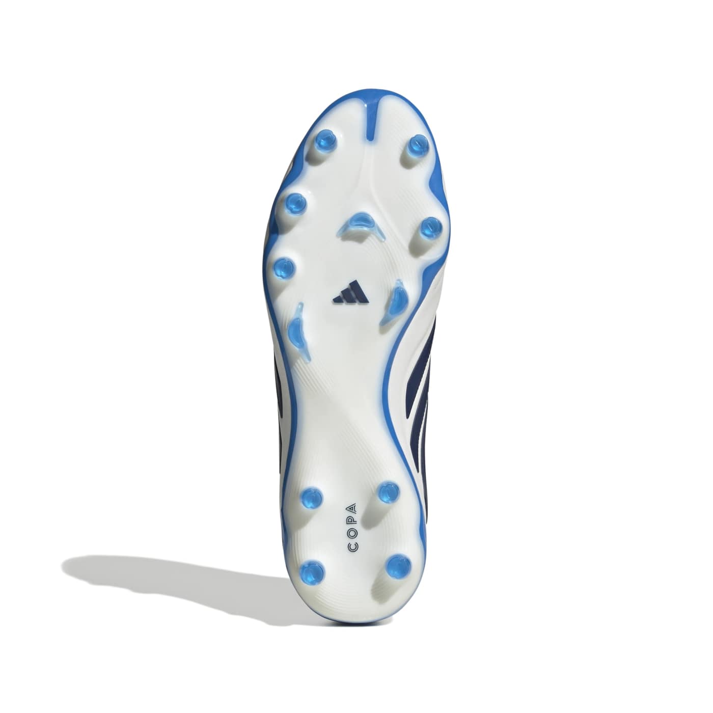 Crampons Adidas Copa Pure IV Pro FG Blanc et bleu KI0627 Bottom