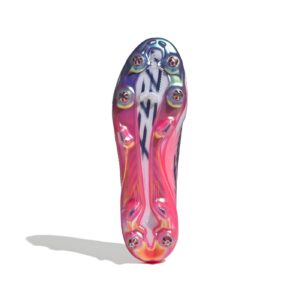 Crampons Adidas F50 Hyperfast Elite SGLITE Blanc et rose KJ6084 Bottom