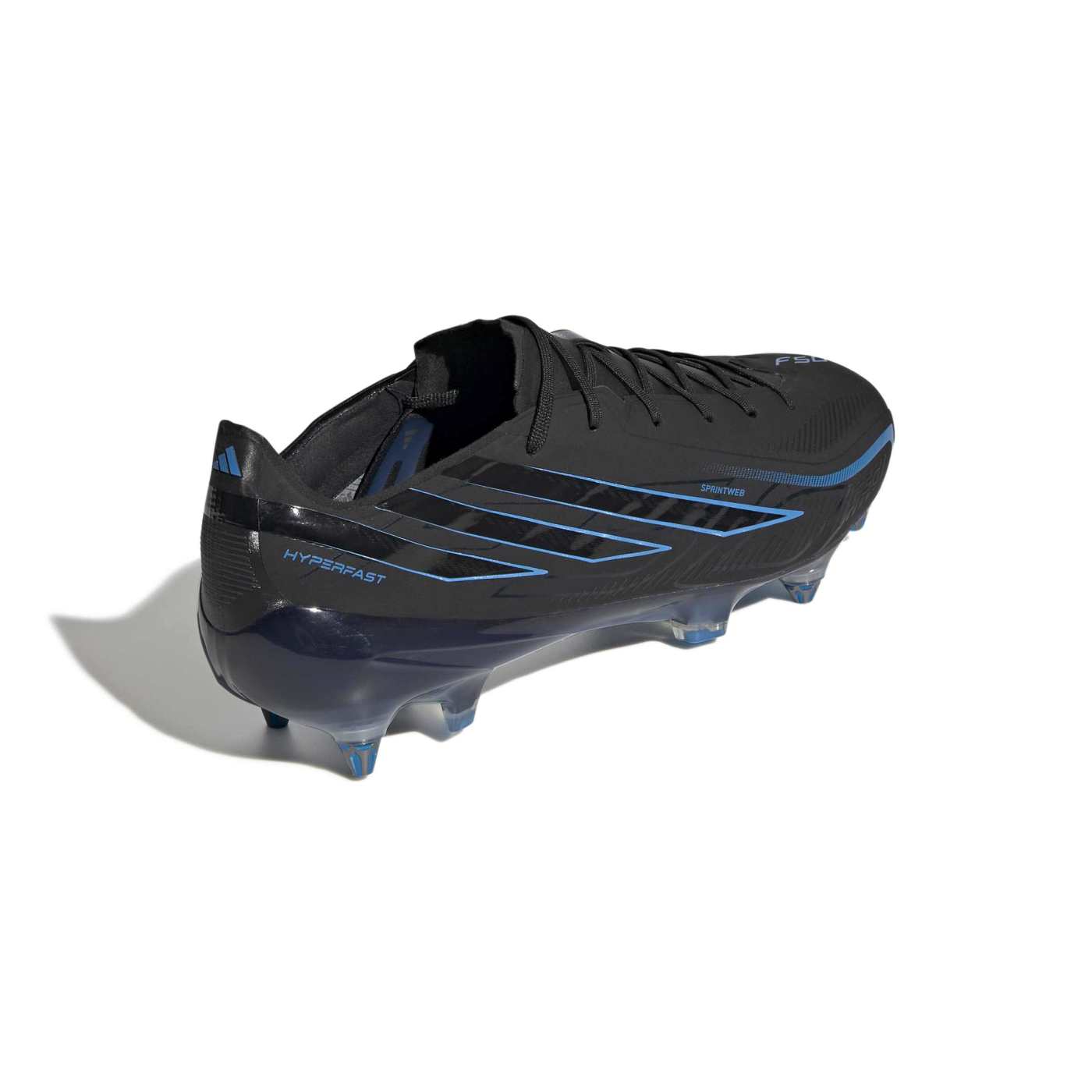 Crampons Adidas F50 Hyperfast Elite SGlite Noir IH9692 Back Lateral Top
