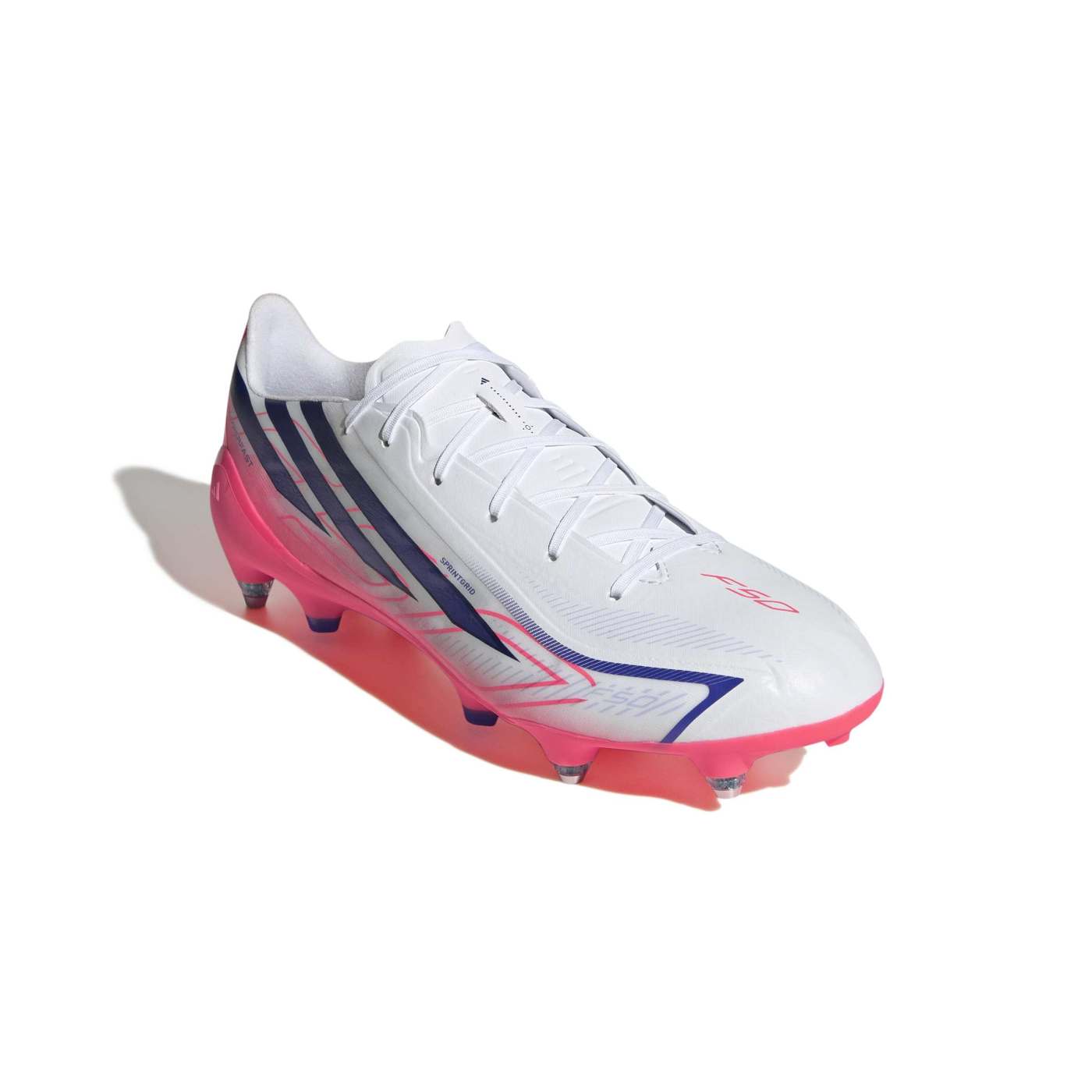 Crampons Adidas F50 Hyperfast League SGlite HQ2371 Front Lateral Top